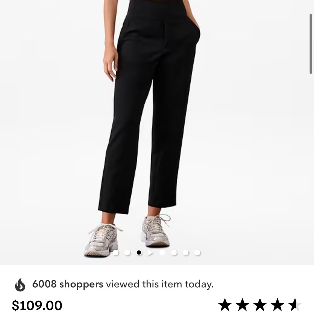 NWOT ATHLETA ENDLESS PANT - Women's Black Pants